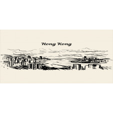 Hong Kong Skyline Wording Mug