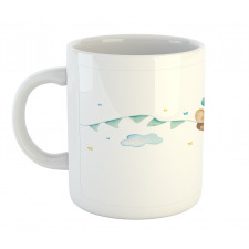 Nursery Airplane Cloud Stars Mug