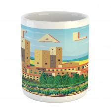 Summer Season Rural Landscape Mug