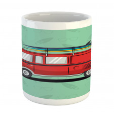 Van with Surf Boards Mug