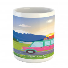 Camper Van on Road Mug