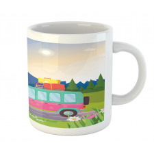 Camper Van on Road Mug