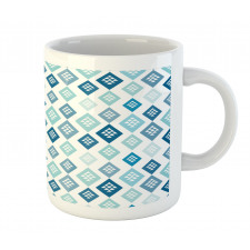 Diamond Shaped Triangles Mug