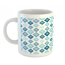 Diamond Shaped Triangles Mug