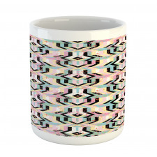 Grunge Style Bold Stripes Mug