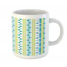 Geometric Circles Triangles Mug