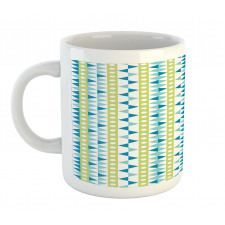 Geometric Circles Triangles Mug