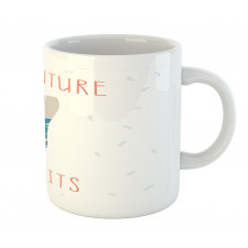 Feather and Text Mug