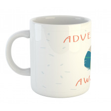 Feather and Text Mug