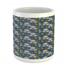 Leafy Branches Dot Herbs Mug