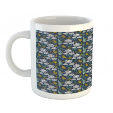 Leafy Branches Dot Herbs Mug