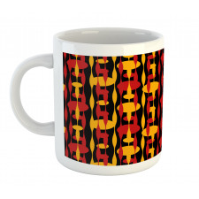 Circles Funky 70's Motifs Mug