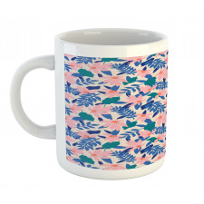 Soft Exotic Flower Leaves Mug