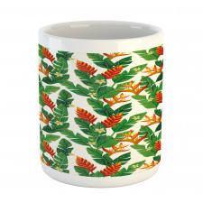 Vibrant Banana Leaves Art Mug