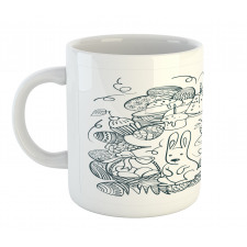 Monochrome Art Easter Mug