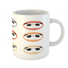 Round with Animal Faces Fun Mug