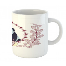 Fluffy Mammal and Flowers Mug