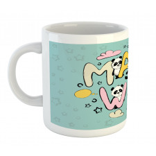 Whimsical Calligraphic Design Mug