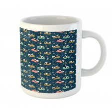 Doodle Hearts Stars and Dots Mug