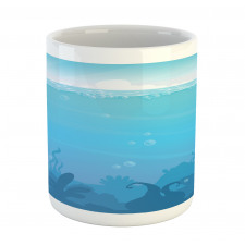 Underwater Landscape Palms Mug