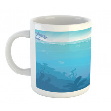 Underwater Landscape Palms Mug