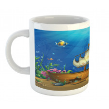 Undersea World Ship Wreck Mug