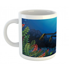 Scuba Diver Exploring Art Mug