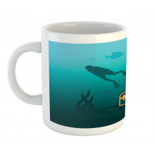 Divers and Sunken Ship Mug