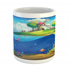 Undersea and an Island Mug