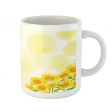 Sunflowers Blots Mug