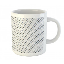 Geometric Grid Squares Mug