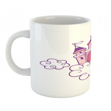 Dreamy Fortress Clouds Art Mug