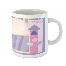 Party Theme Curtain Fortress Mug