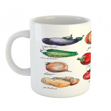 Sketchy Hand Drawn Items Mug