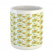 Sliced Avocados and Lemons Mug