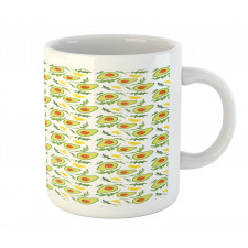 Sliced Avocados and Lemons Mug