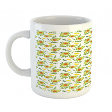 Sliced Avocados and Lemons Mug