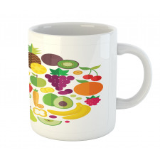 Fruits and Veggies Design Mug