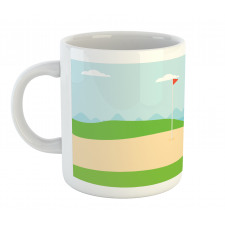 Field Trees Flag Mug