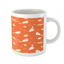 Birds with Heart Shapes Mug