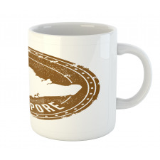 Grunge Mapping Design Mug