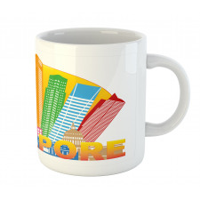 Typography and Skyline Mug