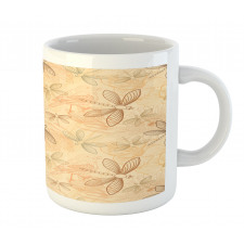 Vintage Birds Dragonflies Mug