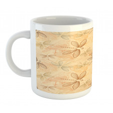 Vintage Birds Dragonflies Mug