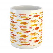 Fallen Maple Leaves Pattern Mug