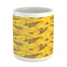 Folkloric Paisley Like Mug