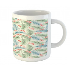 Vintage Plumerias on Leaves Mug