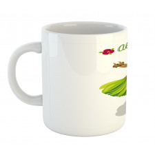 Hula Dancer Girl Aloha Wording Mug