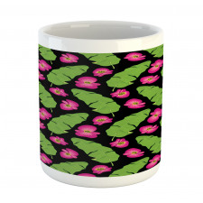 Banana Palm and Flowers Mug