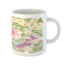 Pastel Flowers Nostalgia Mug